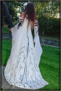 Vestido Pintado a Mano para Barbara Banu